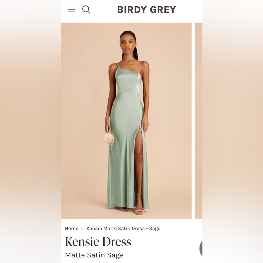 Birdy Grey - Kenzie Matte Satin Sage dress